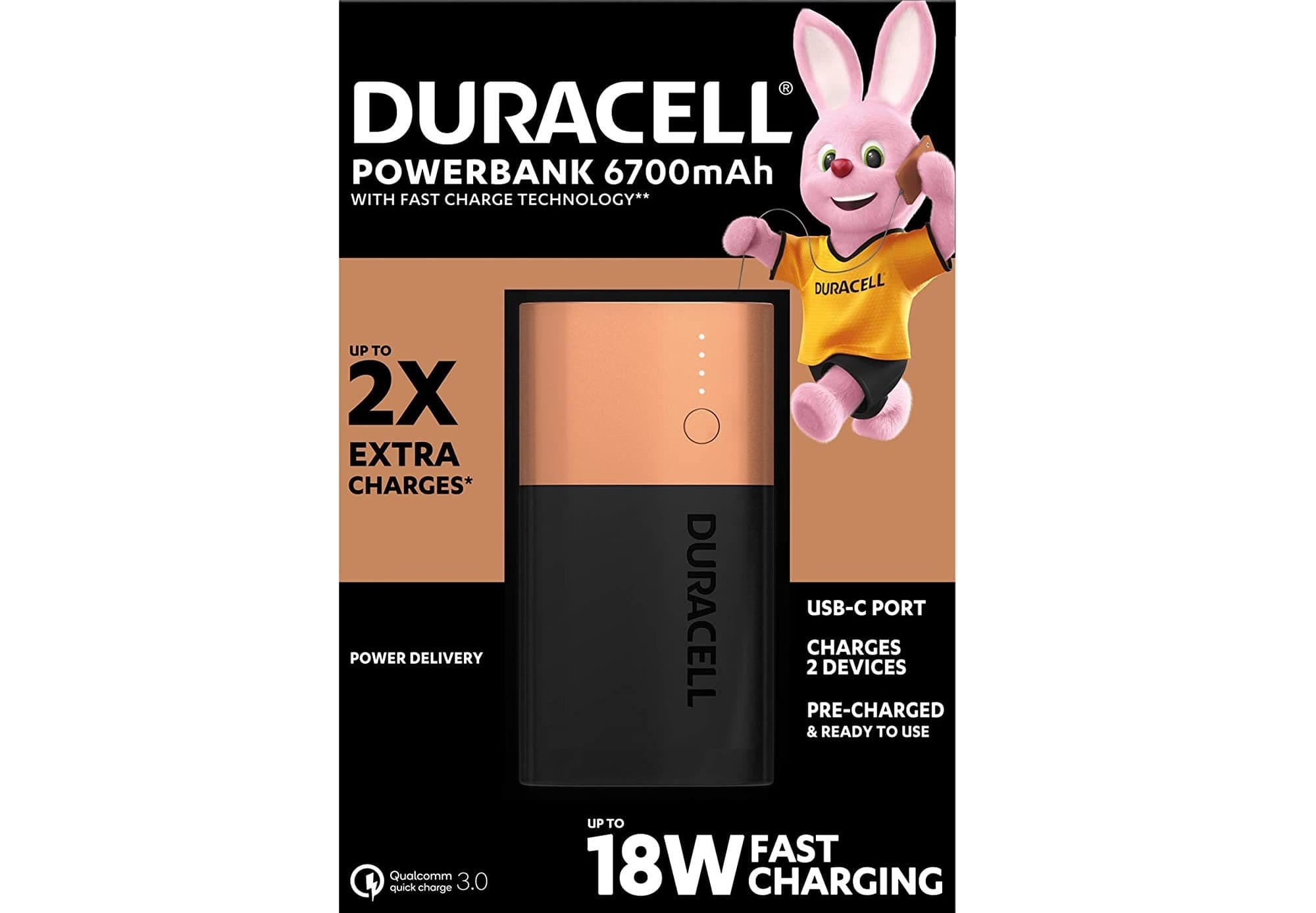 Recensione Duracell Powerbank 6700mAh: l'icona della batteria