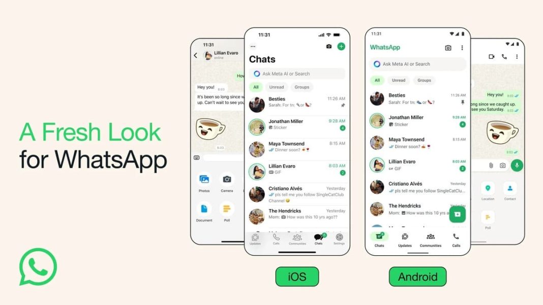 whatsapp rinnova il look colori, icone e modalità scura (1)