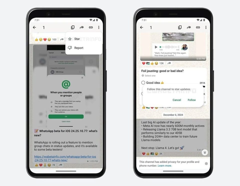 whatsapp arrivano i messaggi preferiti nei canali (2)