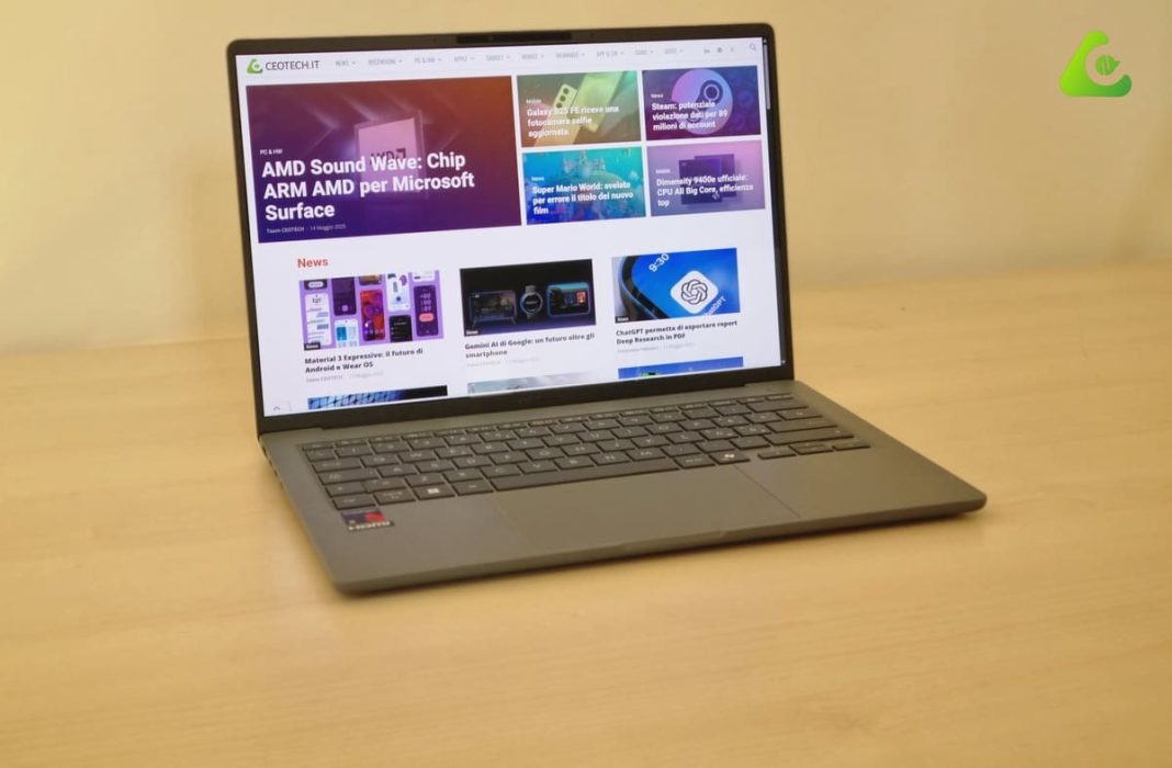 ASUS Zenbook A14 UX3407QA recensione computer portatile asus zenbook a14 ux3407qa recensione computer portatile