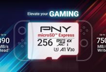 pny microsd express velocità top per nintendo switch 2