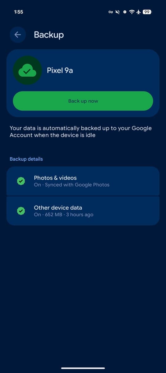 nuova interfaccia backup su android più chiara e dinamica (2)