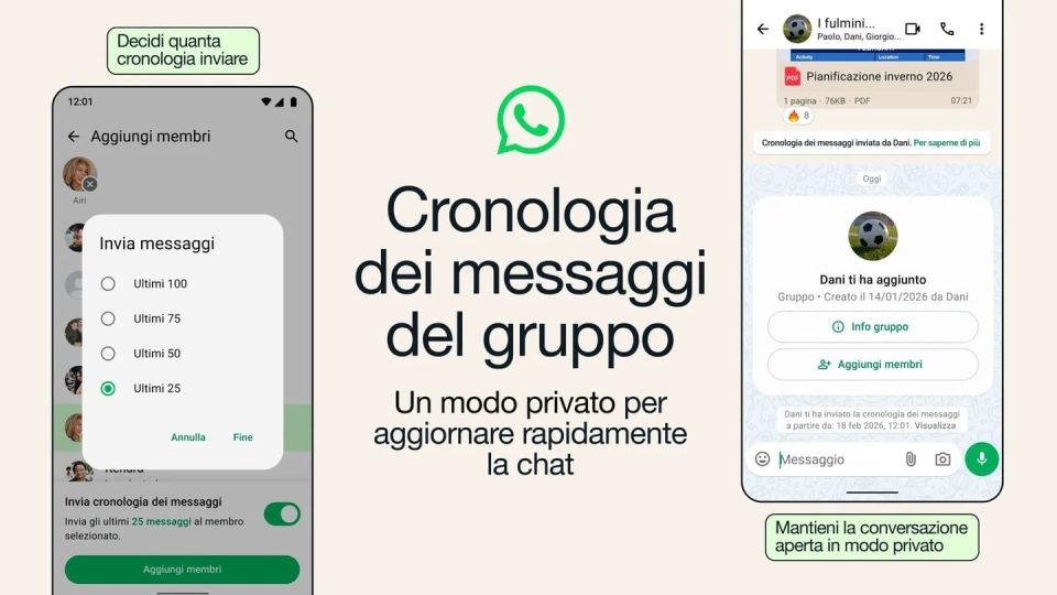 whatsapp arriva la cronologia dei messaggi nei gruppi (1)