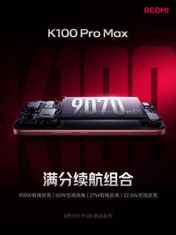 redmi k100 pro max batteria da 9.070 mah, 200 mp e primi scatti 1